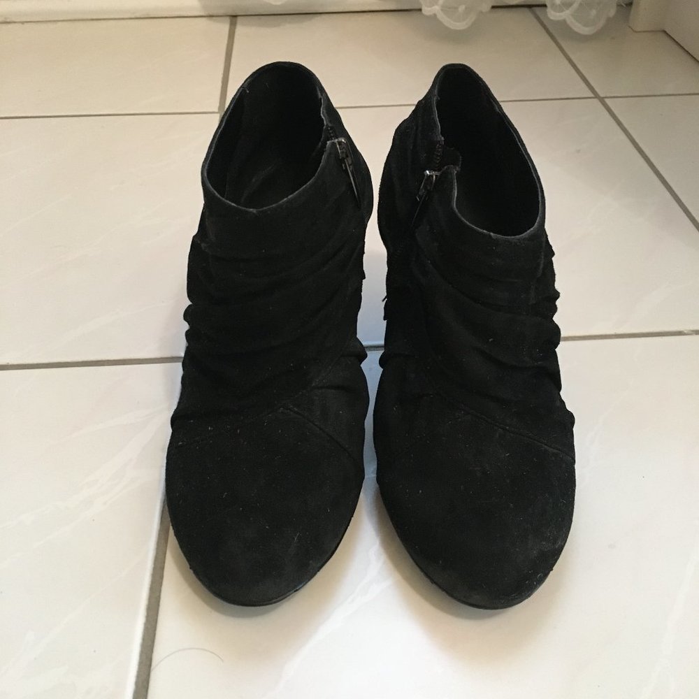 Locale Black Suede Booties